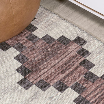 Timantii Modern Trellis Kilim Area Rug